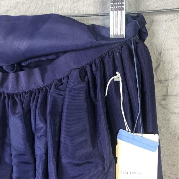 VINTAGE Albert Capraro Skirt Womens 10 Purple Maxi Belted Evening Formal 70s - Picture 13 of 16